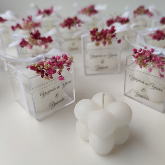 Unique Bubble Candles: A Personal Touch for Weddings and Baby Showers, Handmade Bubble Candles for Weddings, Engagements, and Baby Showers